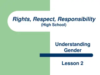 Understanding Gender: Rights, Respect, Responsibility Lesson 2