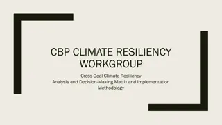 Chesapeake Bay Climate Resiliency and Management Strategies