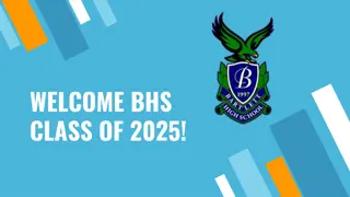 Welcome to Bartlett High School Class of 2025 | Course Overview & Support Team