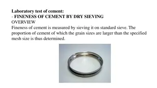 Cement Fineness Testing Methods in the Laboratory