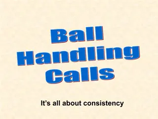 Consistency in Ball Handling Calls and Judgments