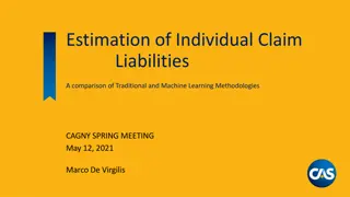 Comparison of Traditional vs. Machine Learning Claim Liabilities Estimation