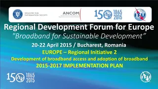 Broadband Development Forum for Europe: Implementation Plan 2015-2017