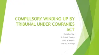 Compulsory Winding Up by Tribunal Under Companies Act Explained