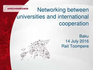 Networking Between Universities and International Cooperation in Baku 14 July 2016