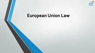 Understanding European Union Law and Its Impact on England and Wales