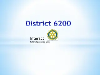 District 6200 Interact Rotary Sponsored Club Updates and Volunteer Opportunities