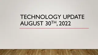 Technology Update August 30th, 2022 - Hardware, Collection, Inventory