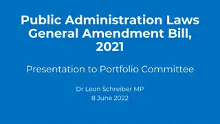 Proposed Amendments to Public Administration Laws for Enhanced Service Integrity