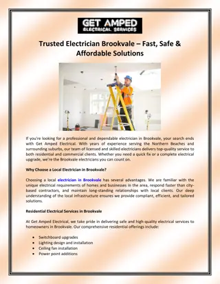 Trusted Electrician Brookvale – Fast, Safe & Affordable Solutions