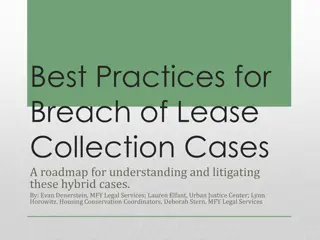 Breach of Lease Collection Cases: Best Practices and Guidelines