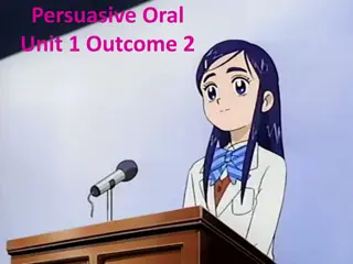 Effective Persuasive Oral Speech Guidelines