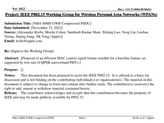 Efficient MAC Control Signal Format Proposal for Low-Rate O-QPSK PHYs
