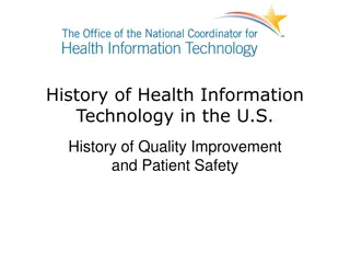 Evolution of Health Information Technology and Patient Safety in the U.S.