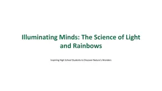 Exploring Light and Rainbows for High School Students