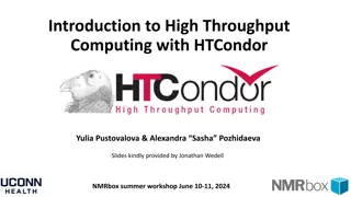 Introduction to High Throughput Computing with HTCondor