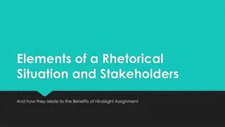 Understanding Rhetorical Situations & Stakeholders for Hindsight Assignment