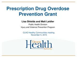 Prescription Drug Overdose Prevention Grant in Oregon - CDC Initiative