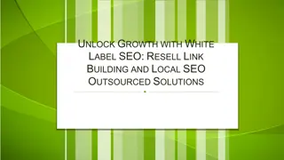 Unlock Growth with White Label SEO Resell Link Building and Local SEO Outsourced Solutions