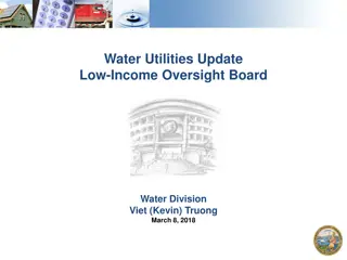 Water Utilities Update on Low-Income Oversight Board
