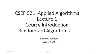 Modern Algorithmic Techniques and Course Overview