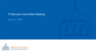 IT Services Committee Meeting June 11, 2024 Agenda and Updates