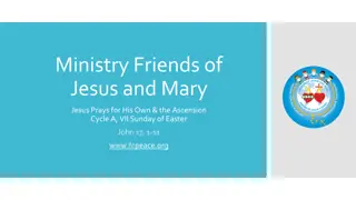Jesus Prays for His Own: Reflections on Glorifying God