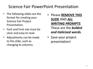 Effective Science Fair Project Presentation Format