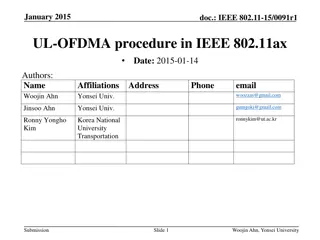 IEEE 802.11ax UL-OFDMA Procedure in January 2015