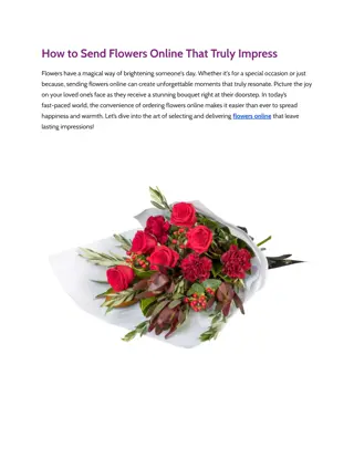 How to Send Flowers Online That Truly Impress