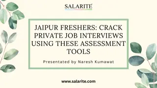 Jaipur Freshers Crack Private Job Interviews Using These Assessment Tools