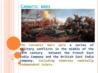 Carnatic Wars in the 18th Century: French vs. British East India Company