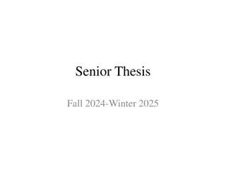 Crafting a Senior Thesis: Essential Guidelines and Examples