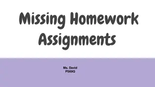 Addressing Forgotten Homework Assignments in the Classroom