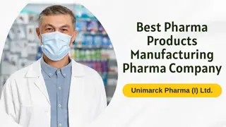 Best Pharma Products Manufacturing Pharma Company
