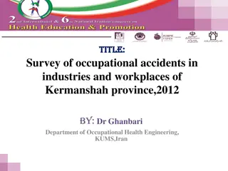Survey of Occupational Accidents in Kermanshah Province, 2012