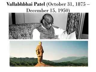 Vallabhbhai Patel: The Iron Man of India and Architect of United India