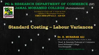 Calculating Labour Variances in Standard Costing