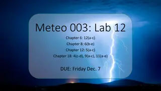 Understanding Surface Weather Maps and Lapse Rates for Meteorology Lab Assignments