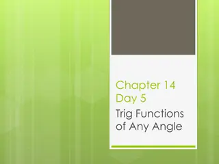Trig Functions of Any Angle: Evaluating Trigonometric Functions Using Coordinates