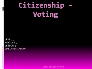 Understanding Citizenship and Voting in South Africa