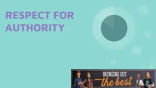 Understanding Respect for Authority