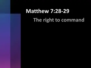 Importance of Respect for Authority in Following Scripture