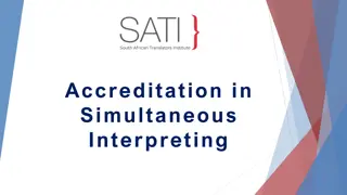 SATI Simultaneous Interpreting Accreditation Overview
