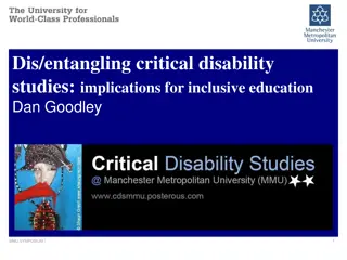 Exploring Critical Disability Studies: Implications for Inclusive Education