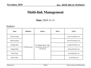 Enhancing Wi-Fi Performance with Multi-Link Management in IEEE 802.11-19/1943r2