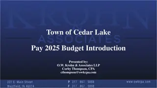 Cedar Lake 2025 Budget Overview & Revenue Projections