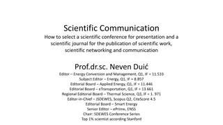 Selecting Scientific Conferences and Journals for Effective Communication