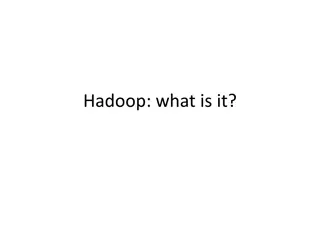 Understanding Hadoop: Data Processing and Management Overview