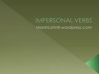 Understanding Impersonal Verbs in Latin